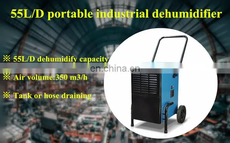 FDH-255BS 55L/D Commercial Air Dehumidifier With Big Wheels