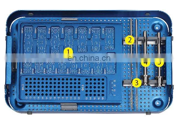 Orthopedic Surgical Instruments Spinal Anterior Cervical Plate System Instrument Set for Cervical Surgery Spine