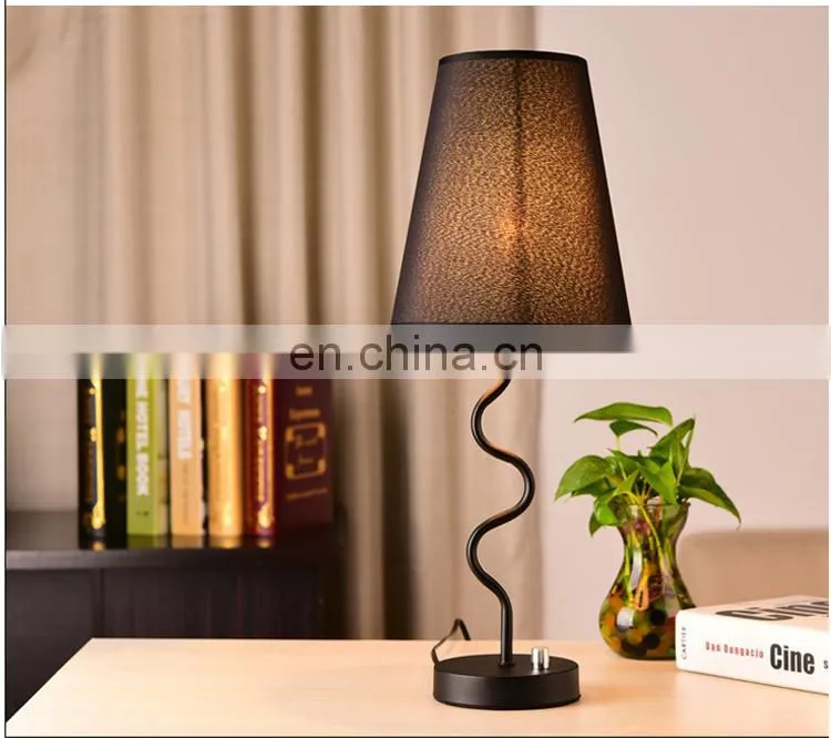 Modern minimalist bedside lamp Bedroom warm decorative table lamp wedding creative eye protection table lamp