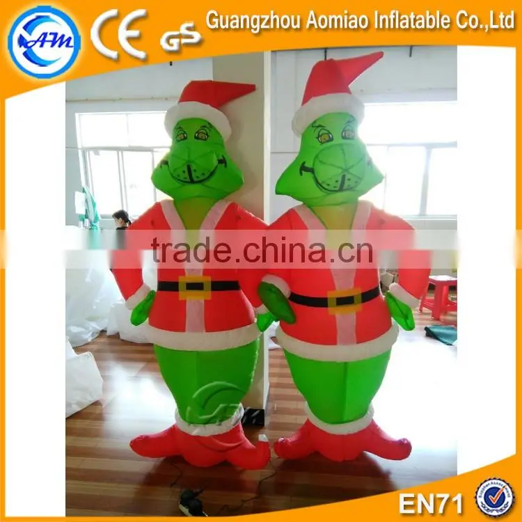 2016 Customized outdoor inflatable christmas grinch for sale