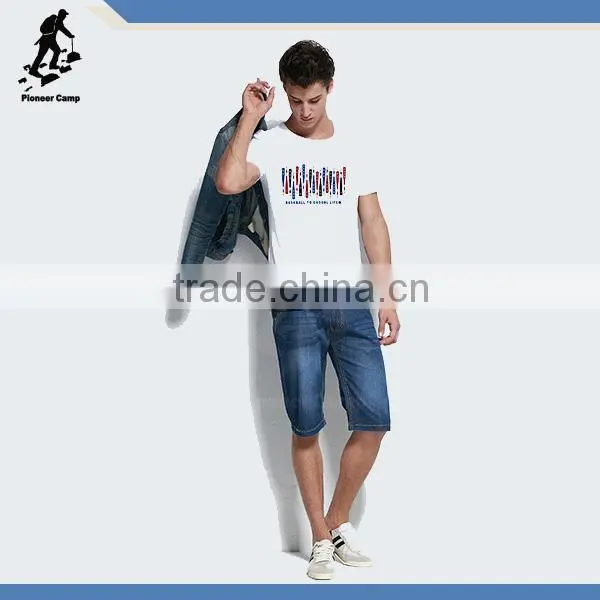 custom printed men round neck t shirt