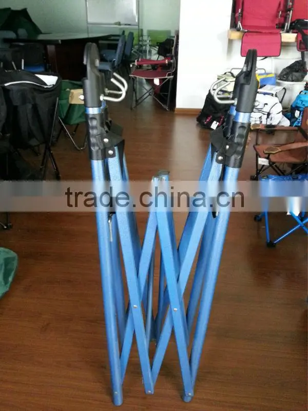 net fabric folding bed with steel tube stand