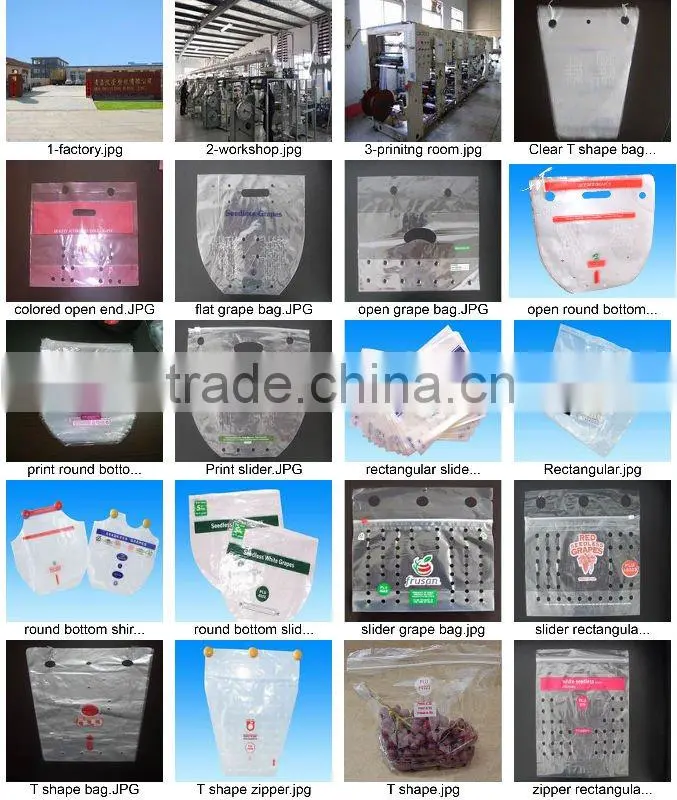 Food grade fresh grape packing bag/fresh vegetables packaging/fruit and vegetables packaging materials