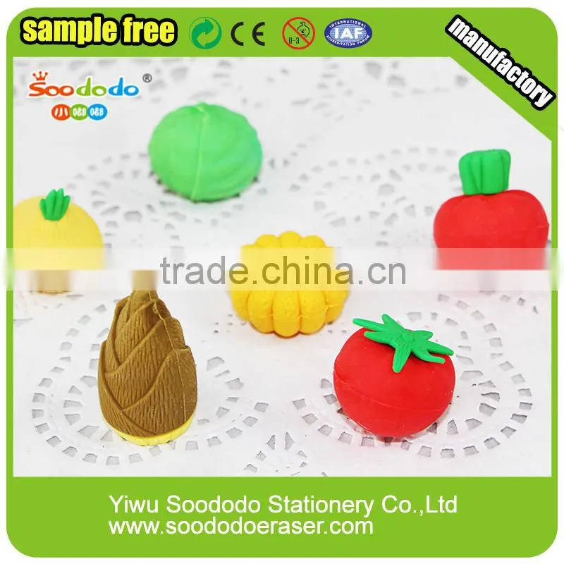 Mini stationery set Vegetable series rubber erasers