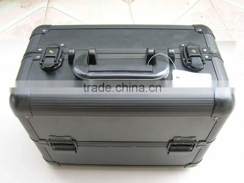 2013 new design aluminium Tattoo Kit Case , cosmetics case with plate inside and compartments size :370*230*270MM