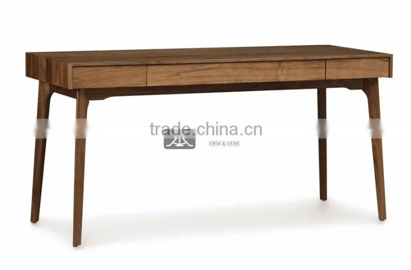 DK-044 Hotel Bedroom Walnut Wood Writing Desk Dresser