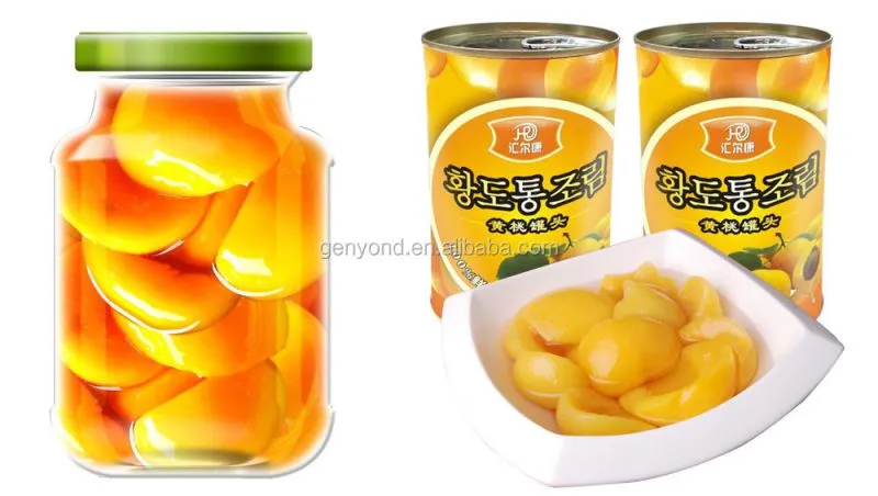 Automatic Peach in Syrup Production Line / Canned Peach Processing Machine