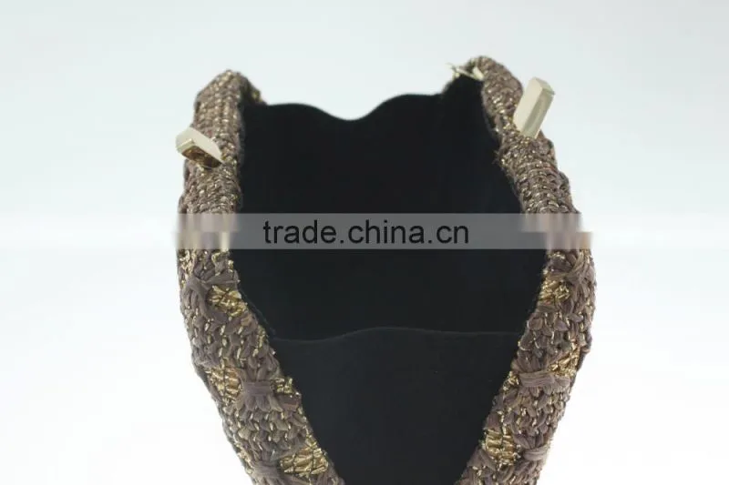 crocheted straw evening bags weave/woven