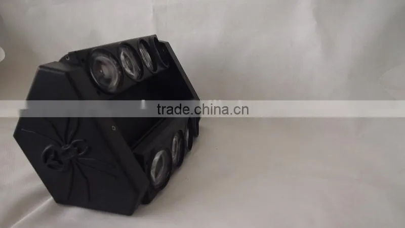 Led moving head spider light RGBW narrow beam smooth linear dimming