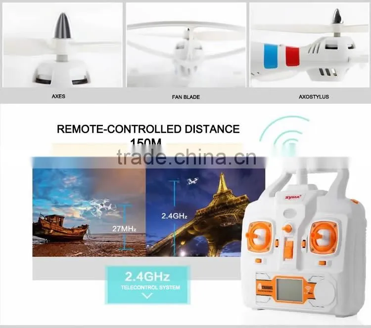 wholesale 2.4G 3D rolling RC quadcopter drone syma x5sw with 2MP HD camera