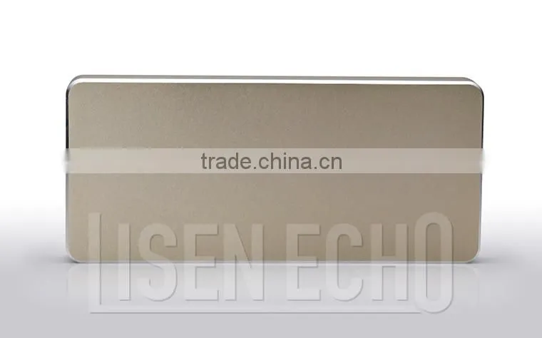 2014 new high-end fashion large capacity 8000mah polymer cell aluminum shell customized mobile phone charger power bank