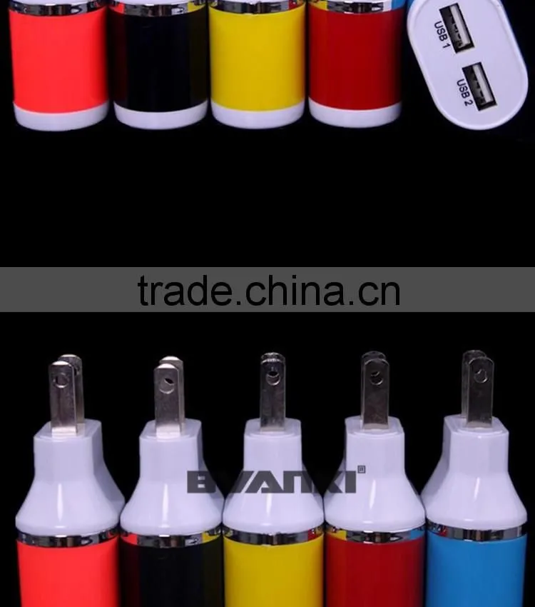 Top high quality Wholesale Dual Port DC wall charger 5V 2.1A travel charger 5 volt 2.1amp micro usb charger online shopping