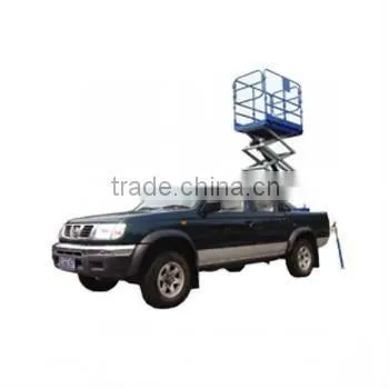 High quality hydraulic vehicle mounted scissor lift platform/truck mounted scissor lift LHSJCC0.3-6