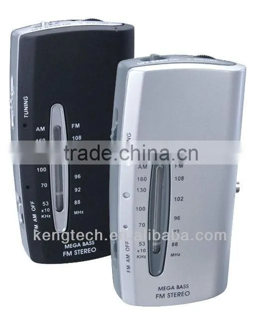 Cheapest Hot Super Slim Size AM FM Stereo Analogue Radio