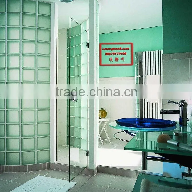 Decorative clear glass brick and block