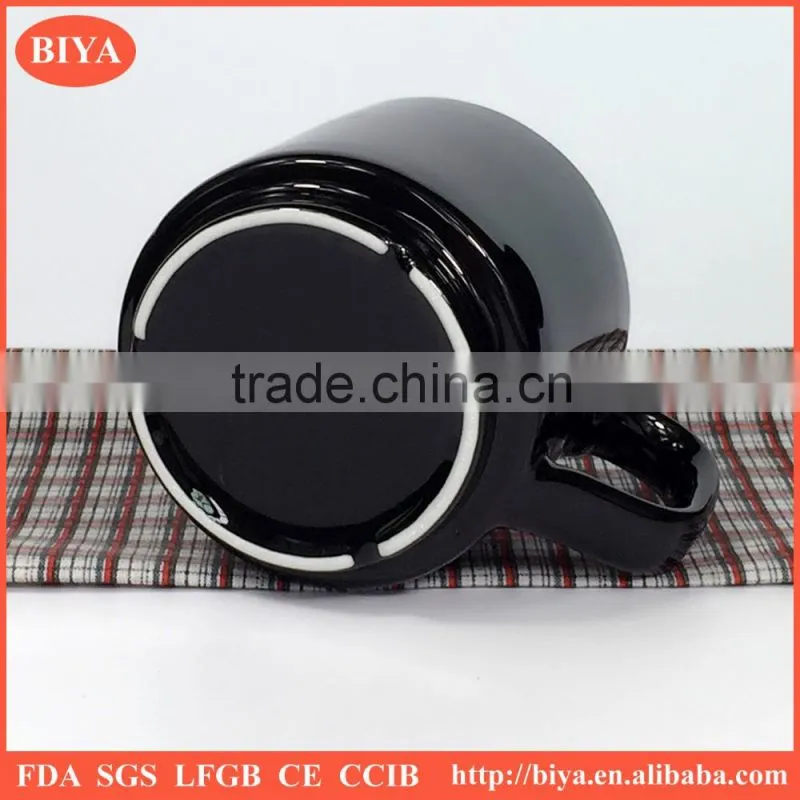 cup coffee black and white porcelain ceramic coffee mug Stacked Cup tea cup for promotion