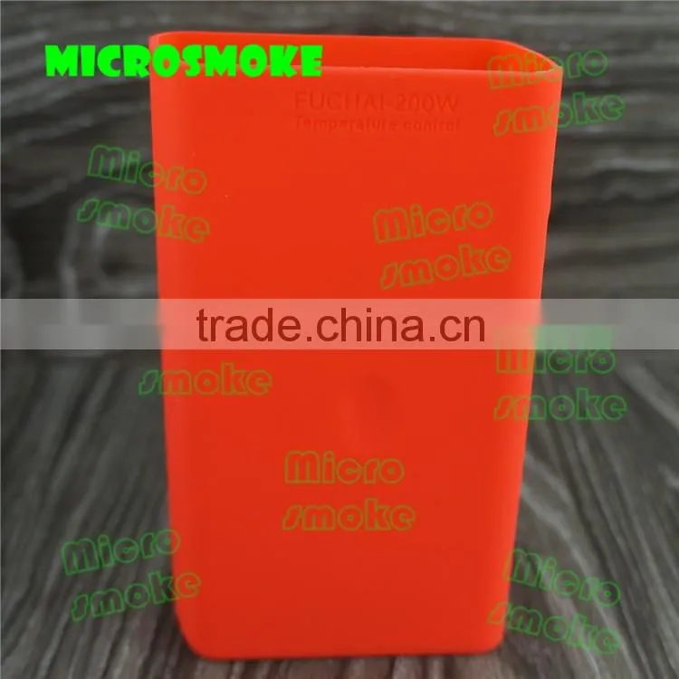 Best selling products in america box mod authentic TC mod fuchai 200w silicone case/skin/sleeve/cover/enclosure/decal/wrap