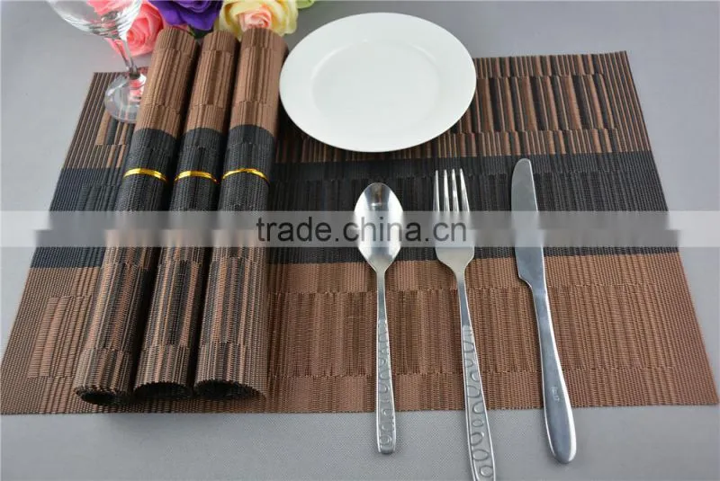 PVC insulation kitchen placemat table decoration washed clean breakfast lunch dinner