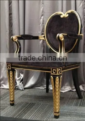 European new design solid wood chair leather chair with foshan guangzhou china