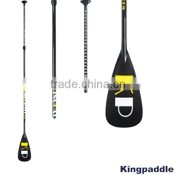 3 piece full carbon sup paddle adjustable