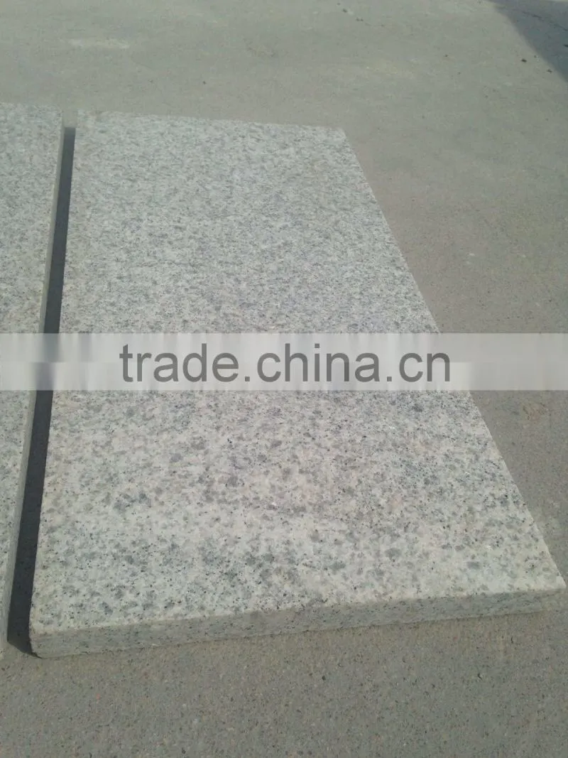 Cheap Chinese white granite G365 flamed tile