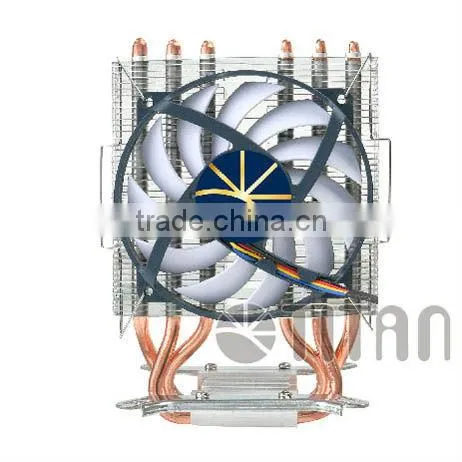 Innovative extreme slim fan design 3 heat pipe cpu cooler