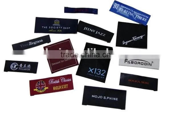 dongguan high quality garment custom woven clothing labels