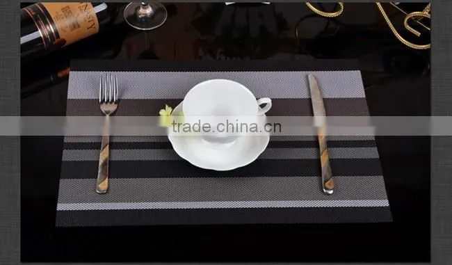 stripe pvc kitchen table mat