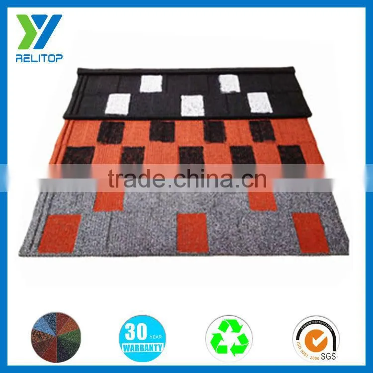 0.4mm high quality competitive price stone coated steel roofing tile