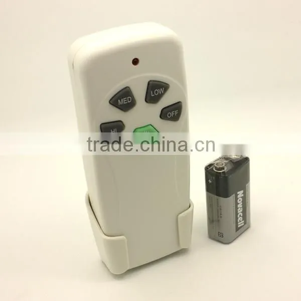 remote fan speed control with receiver for light