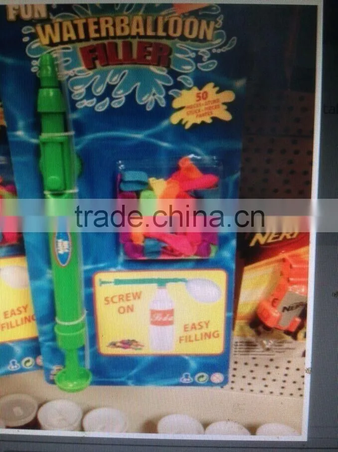 Balloon Pump/water balloon pumper used with cola bottle