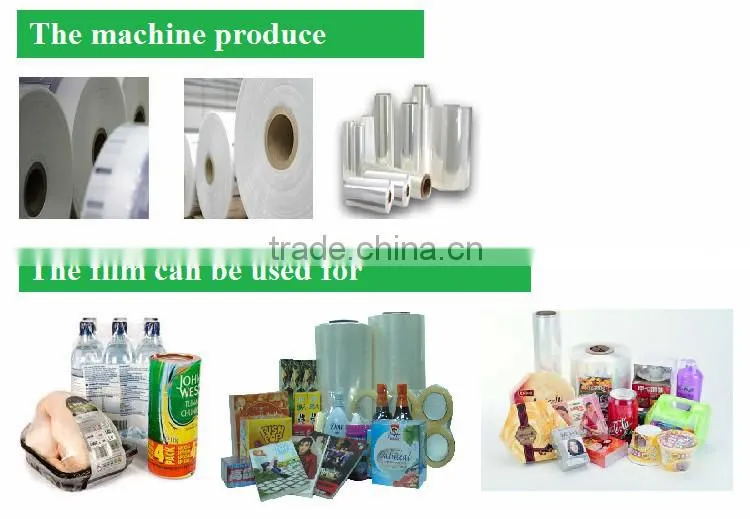 Automatic high sped HDPE/LDPE plastic extruder machine for sale 2016