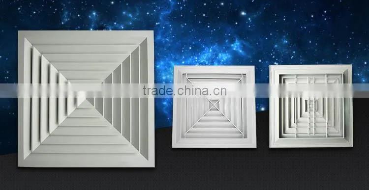 air conditioning square ceiling air diffuser