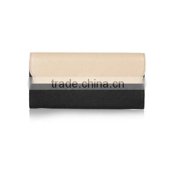 J029-2015 fashion new style zipped synthetic leather wallet for ladies