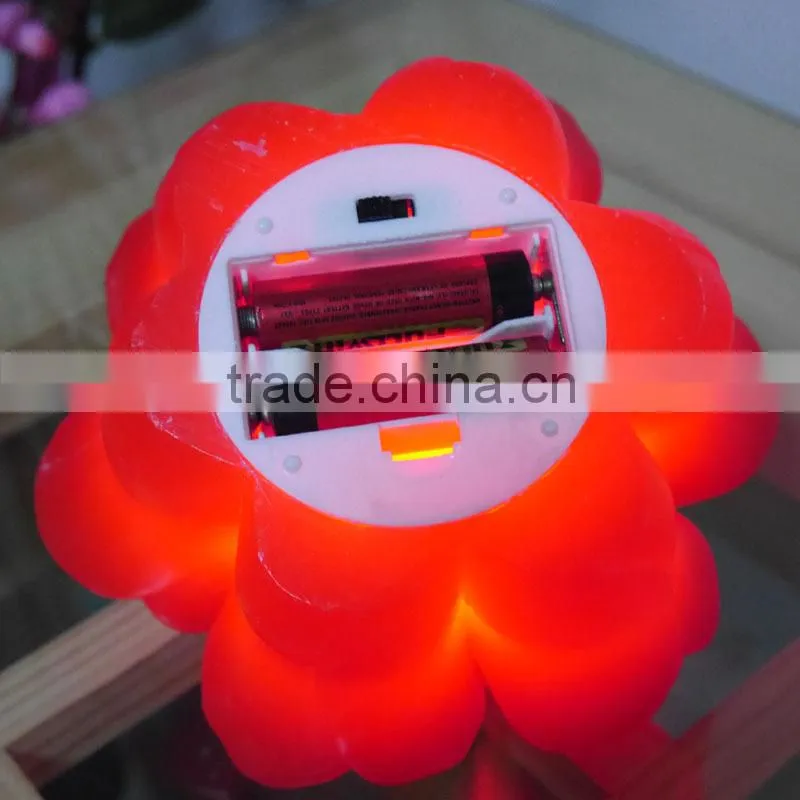 LED rose combine candles flamless round candle light