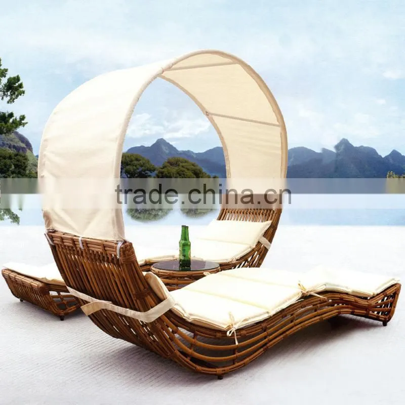Outdoor Polyurethane Polyethylene Pool Chaise Chair Sun Lounger
