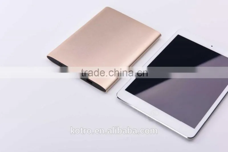 The Newest Portable Aluminium Shell 6000 mah Mobile Quick Charging QC2.0 Power Bank