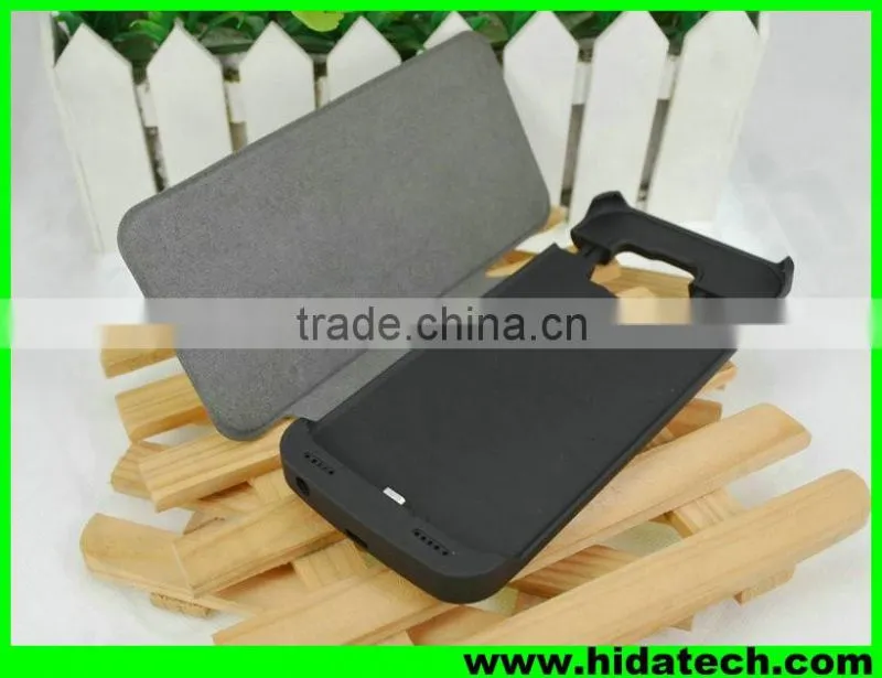 Wholesale 4200mah solar mobile charger cover case for samsung galaxy s6 power bank case