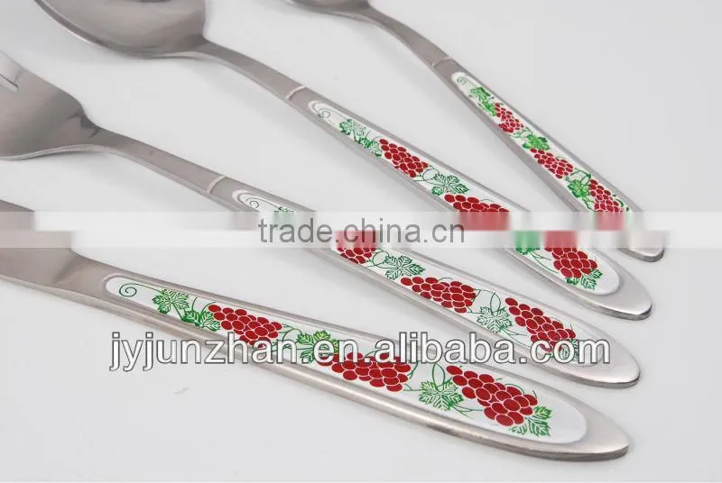 New flatware metal blue color of stainless steel made by Junzhan factory directly and sell in factory price