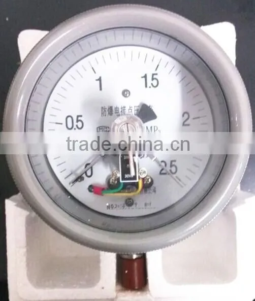 mpa explosion proof electric contact pressure gauge types