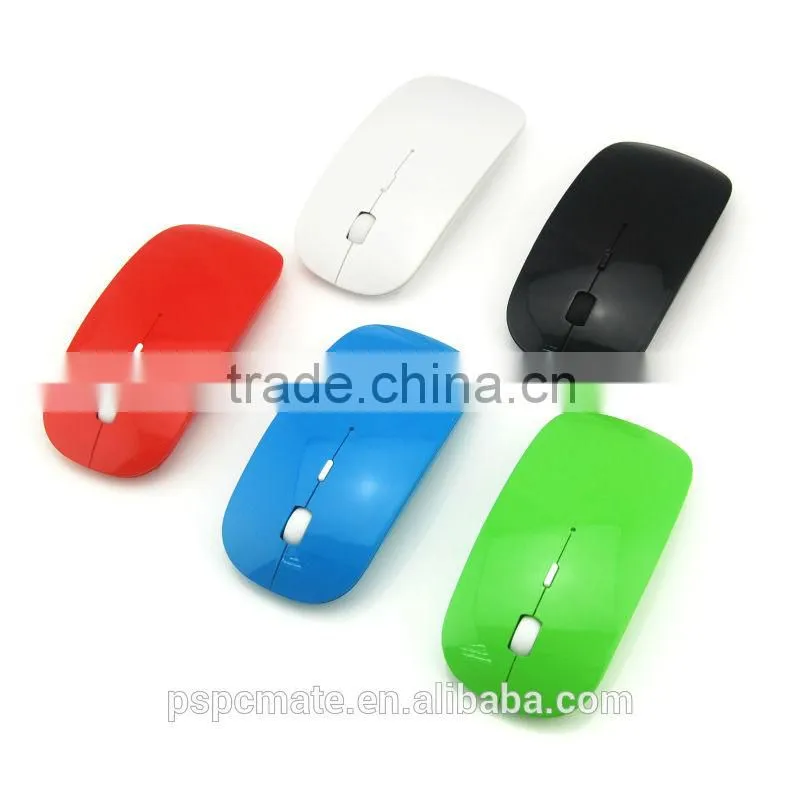 Wireless Mouse Ultra-flat & Thin Optical Sensor Black New 2.4GHz