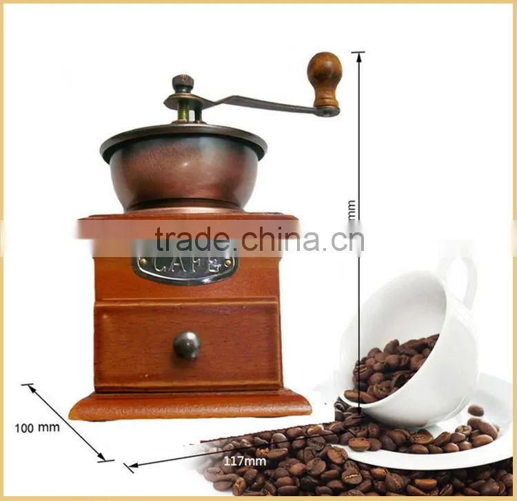 Retro Style Vintage Hand home use Coffee Been Grinder