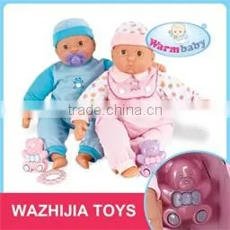 Top kid toy for 2016 baby vinyl doll with cooking tools for 3+ year old children