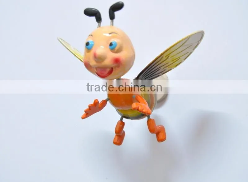 4 inch Plastic Novelty Decorative Bee Fridge Magnet