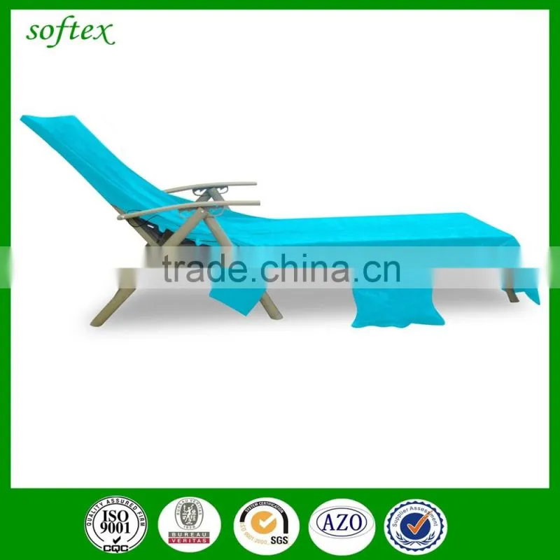 China wholesale 70x210 450gsm microfiber beach chair towel cover