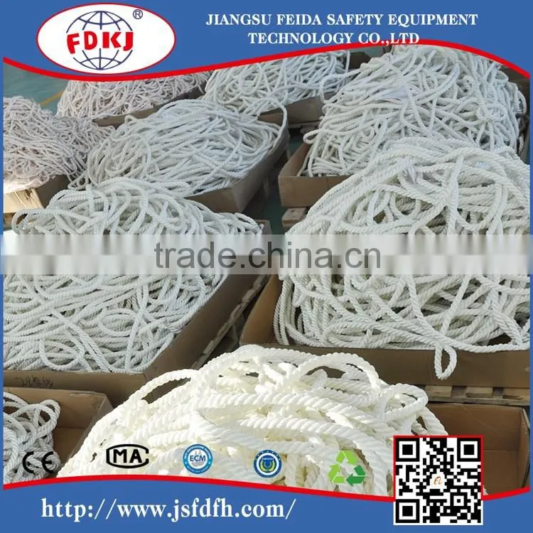 polyester 3 strand twisted safety rope