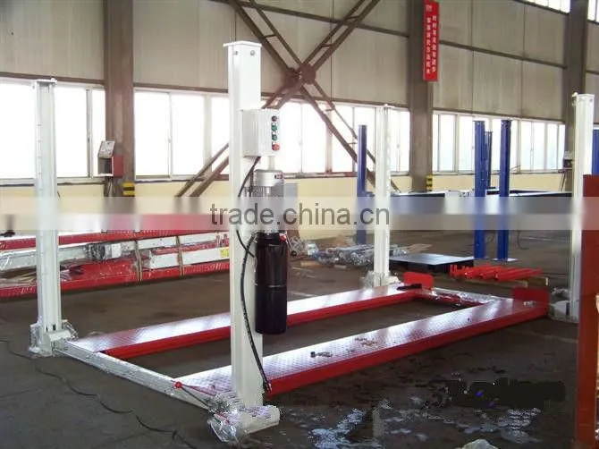 Four-column parking system/Four-post lift.