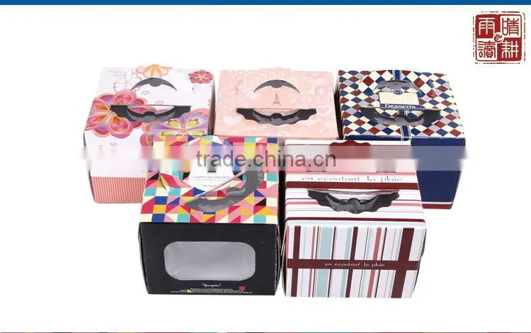manufacturer custom logo clear plastic cake box packaging