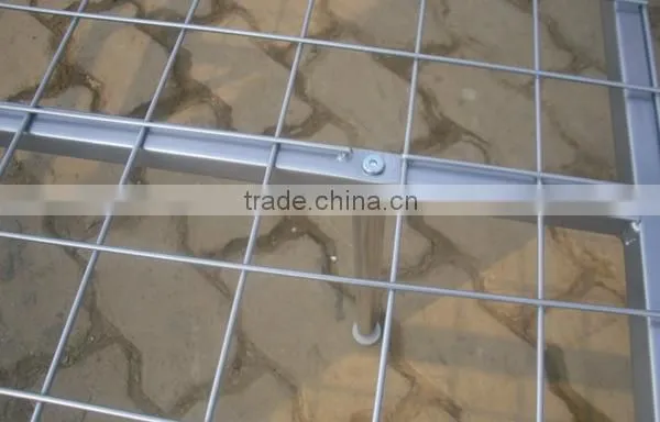 silver grey powder painting triple bunk bed metal tube