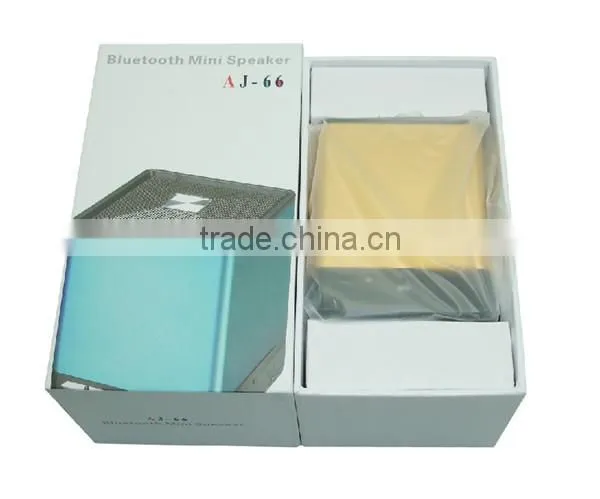 AJ-66 High quality battery removable cube bluetooth speaker